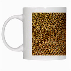 Background Gold Pattern Structure White Mugs by Celenk