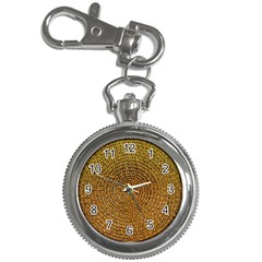 Background Gold Pattern Structure Key Chain Watches by Celenk