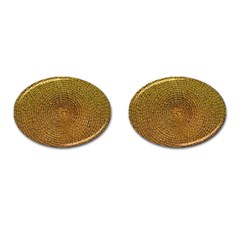 Background Gold Pattern Structure Cufflinks (oval) by Celenk