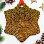 Background Gold Pattern Structure Ornament (Snowflake) Front