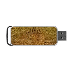 Background Gold Pattern Structure Portable Usb Flash (one Side) by Celenk