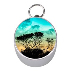 Trees Branches Branch Nature Mini Silver Compasses by Celenk