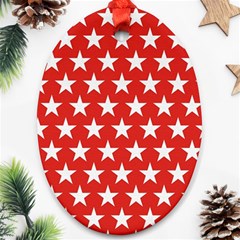 Star Christmas Advent Structure Ornament (oval) by Celenk