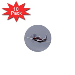 P-51 Mustang Flying 1  Mini Buttons (10 Pack)  by Ucco