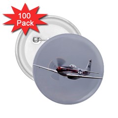 P-51 Mustang Flying 2 25  Buttons (100 Pack)  by Ucco