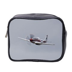 P-51 Mustang Flying Mini Toiletries Bag 2-side by Ucco