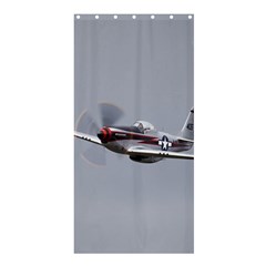 P-51 Mustang Flying Shower Curtain 36  X 72  (stall)  by Ucco