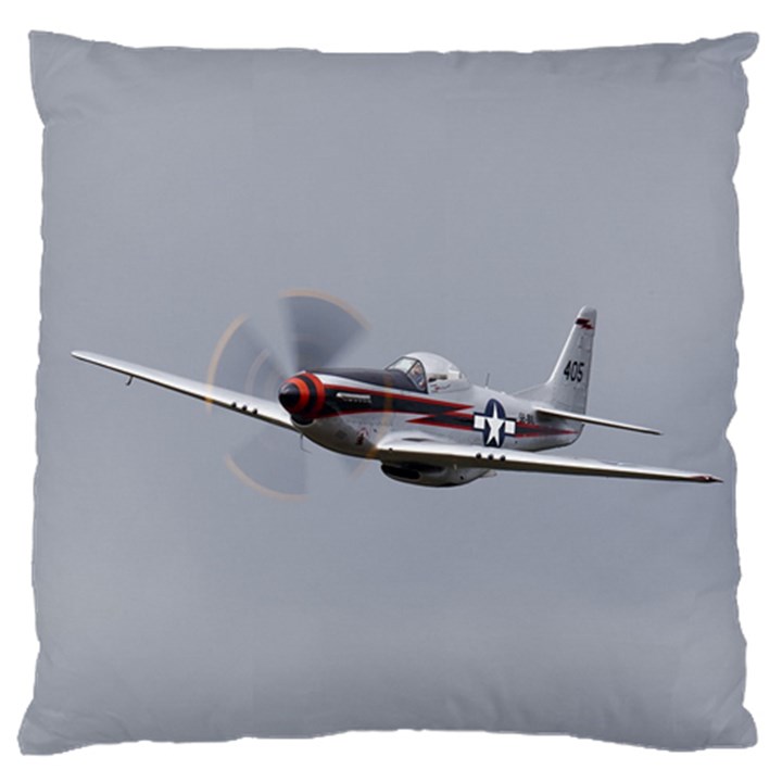 P-51 Mustang flying Large Cushion Case (One Side)