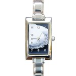 Ice, Snow And Moving Water Rectangle Italian Charm Watch Front