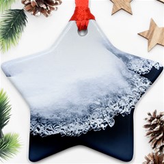 Ice, Snow And Moving Water Ornament (star) by Ucco