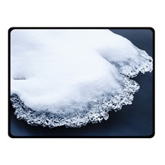 Ice, Snow And Moving Water Fleece Blanket (small) by Ucco