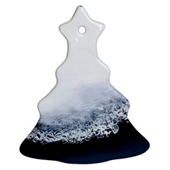 Ice, Snow And Moving Water Christmas Tree Ornament (two Sides)