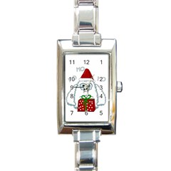 Yeti Xmas Rectangle Italian Charm Watch by Valentinaart