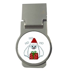 Yeti Xmas Money Clips (round)  by Valentinaart