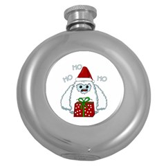 Yeti Xmas Round Hip Flask (5 Oz) by Valentinaart