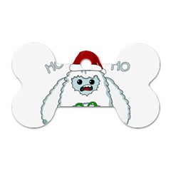 Yeti Xmas Dog Tag Bone (one Side) by Valentinaart