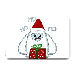 Yeti Xmas Small Doormat  by Valentinaart