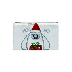 Yeti Xmas Cosmetic Bag (small)  by Valentinaart