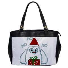 Yeti Xmas Office Handbags by Valentinaart