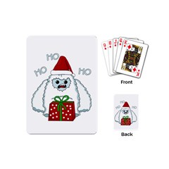 Yeti Xmas Playing Cards (mini)  by Valentinaart