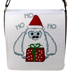 Yeti Xmas Flap Messenger Bag (s) by Valentinaart