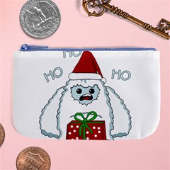 Yeti Xmas Large Coin Purse by Valentinaart