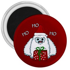 Yeti Xmas 3  Magnets by Valentinaart