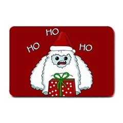 Yeti Xmas Small Doormat  by Valentinaart