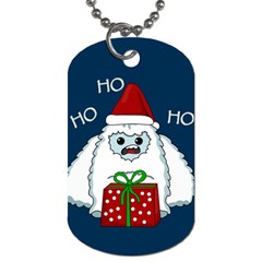 Yeti Xmas Dog Tag (two Sides) by Valentinaart