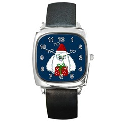 Yeti Xmas Square Metal Watch by Valentinaart