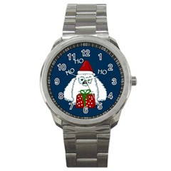 Yeti Xmas Sport Metal Watch by Valentinaart