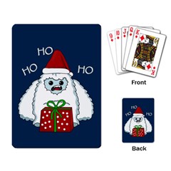 Yeti Xmas Playing Card by Valentinaart