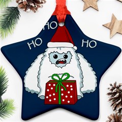 Yeti Xmas Star Ornament (two Sides) by Valentinaart