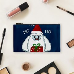 Yeti Xmas Cosmetic Bag (small)  by Valentinaart