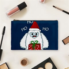 Yeti Xmas Cosmetic Bag (medium)  by Valentinaart