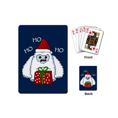 Yeti Xmas Playing Cards (mini)  by Valentinaart