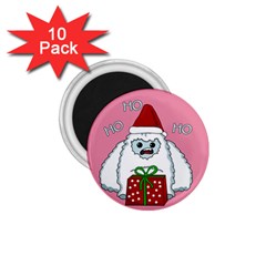 Yeti Xmas 1 75  Magnets (10 Pack)  by Valentinaart