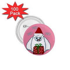 Yeti Xmas 1 75  Buttons (100 Pack)  by Valentinaart