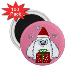 Yeti Xmas 2 25  Magnets (100 Pack)  by Valentinaart