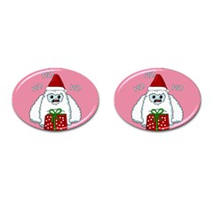 Yeti Xmas Cufflinks (oval) by Valentinaart