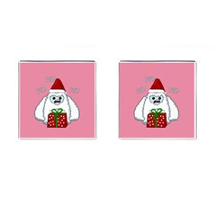 Yeti Xmas Cufflinks (square) by Valentinaart