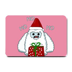 Yeti Xmas Small Doormat  by Valentinaart