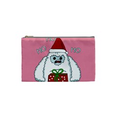 Yeti Xmas Cosmetic Bag (small)  by Valentinaart