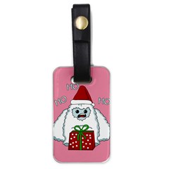 Yeti Xmas Luggage Tags (one Side)  by Valentinaart