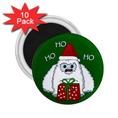 Yeti Xmas 2 25  Magnets (10 Pack)  by Valentinaart