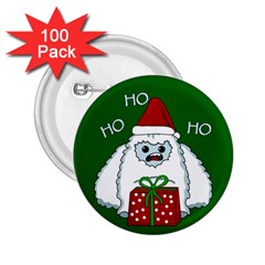 Yeti Xmas 2 25  Buttons (100 Pack)  by Valentinaart