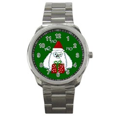 Yeti Xmas Sport Metal Watch by Valentinaart