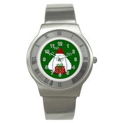 Yeti Xmas Stainless Steel Watch by Valentinaart