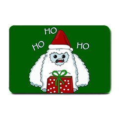 Yeti Xmas Small Doormat  by Valentinaart