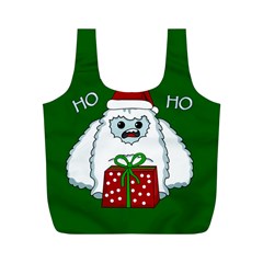 Yeti Xmas Full Print Recycle Bags (m)  by Valentinaart